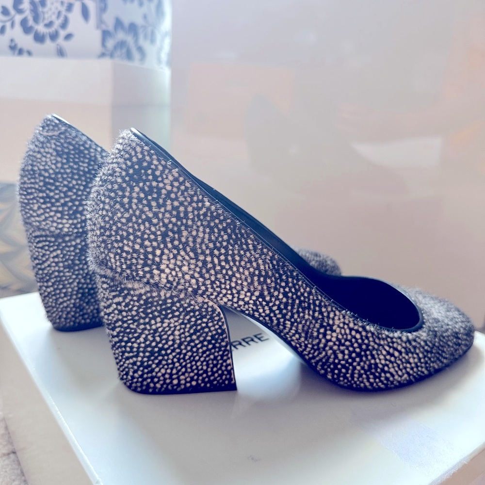Pierre Hardy pony hair black/white pumps ! Like-new condition. Sz 37